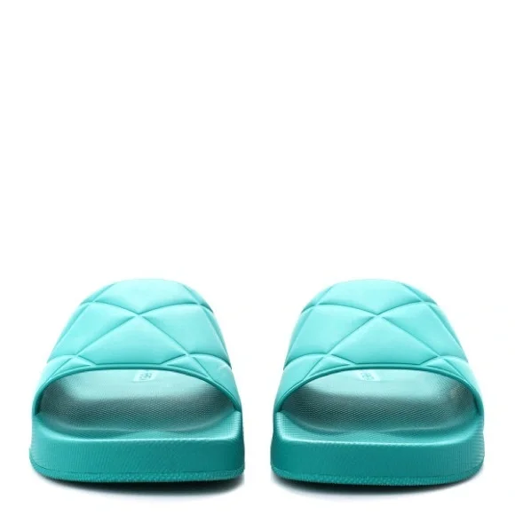 BOTTEGA VENETA Rubber The Slider Sandals size 38 in Neptune - Picture 2 of 10